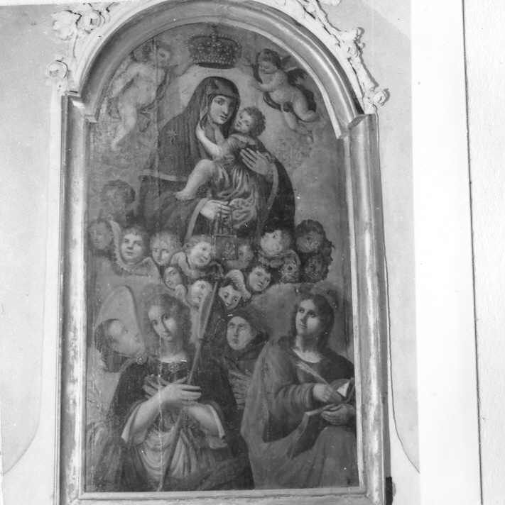 Madonna del Carmelo e santi (dipinto) - ambito campano (fine sec. XVII)