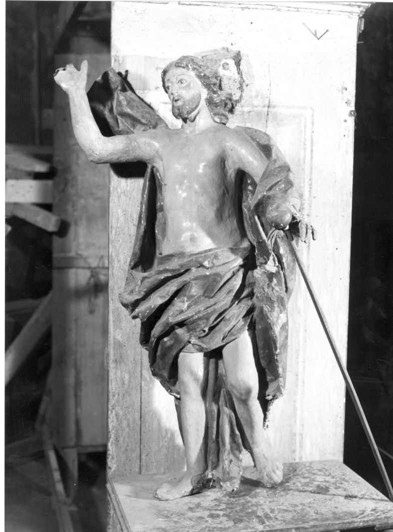 Cristo risorto (statuetta devozionale) - bottega campana (prima metà sec. XIX)