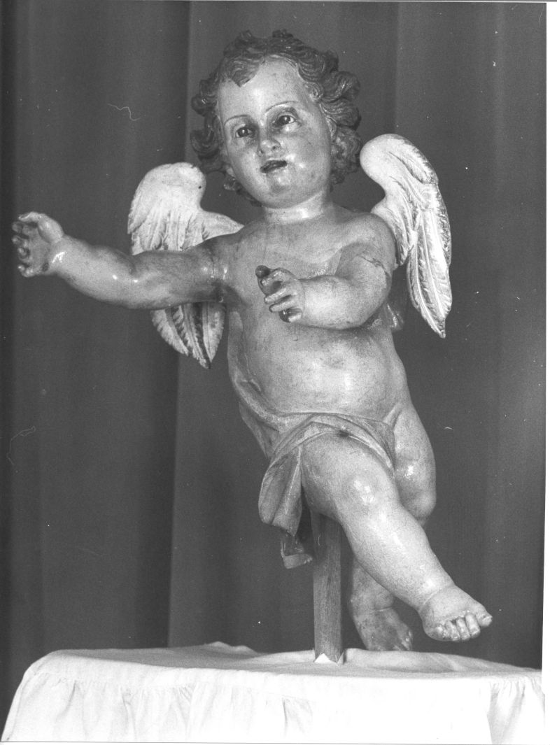 putto alato (scultura) - bottega irpina (sec. XVIII)