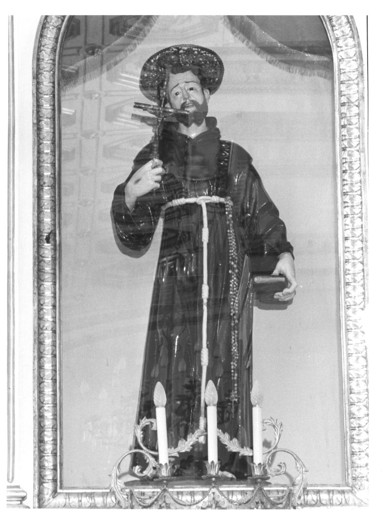 San Francesco d'Assisi (statua, opera isolata) - bottega Italia meridionale (sec. XIX)
