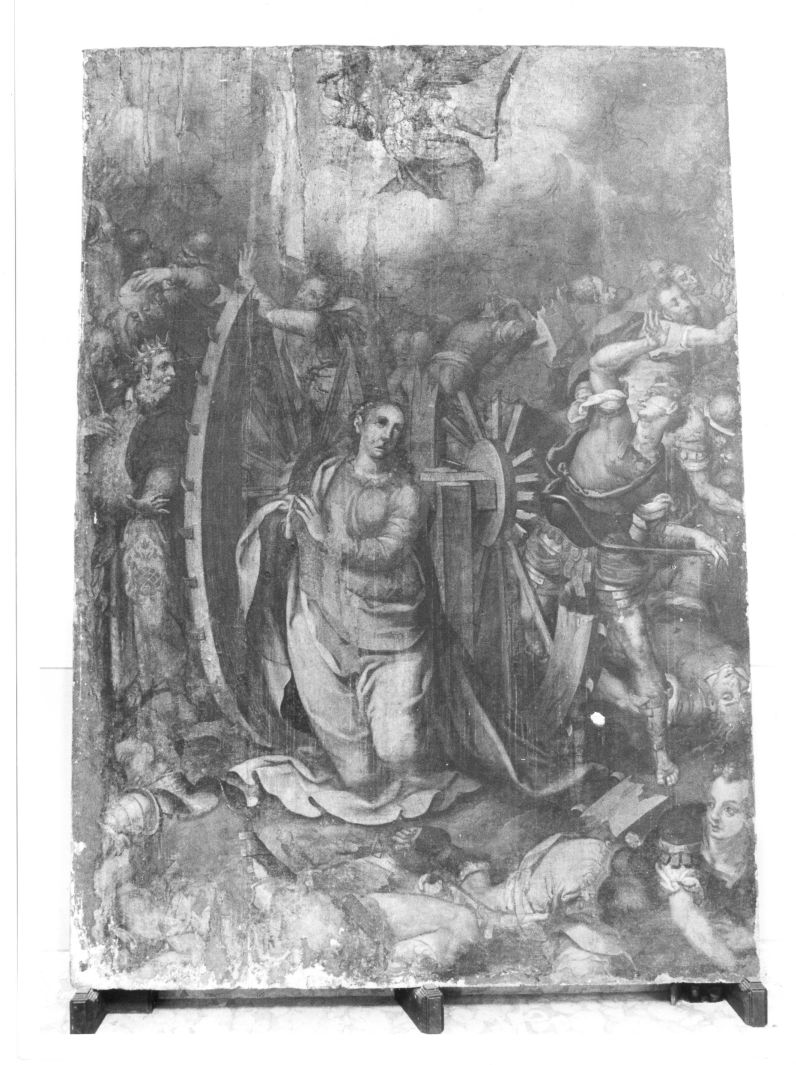 martirio di Santa Caterina d'Alessandria (dipinto, opera isolata) - ambito napoletano (seconda metà sec. XVI)