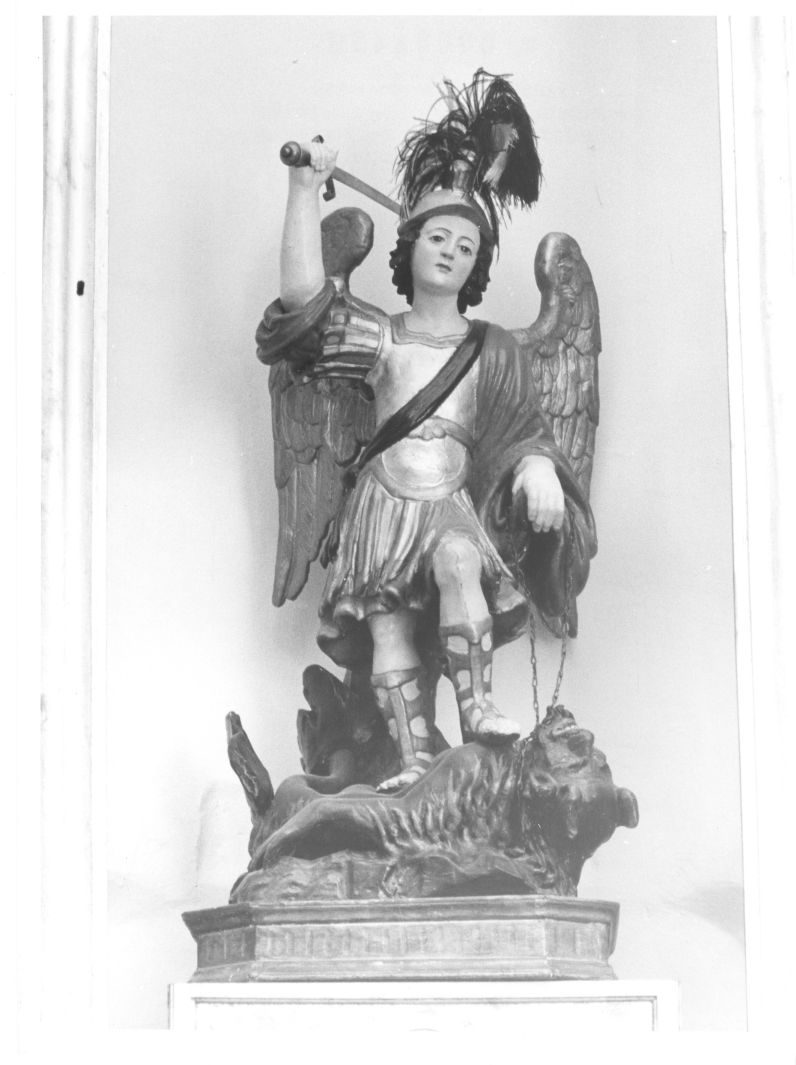 San Michele Arcangelo (statua, opera isolata) - bottega Italia meridionale (sec. XVIII)