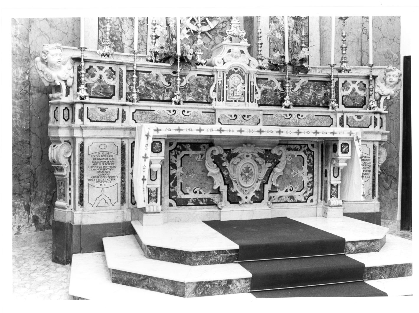 altare maggiore, opera isolata - bottega Italia meridionale (sec. XVIII)