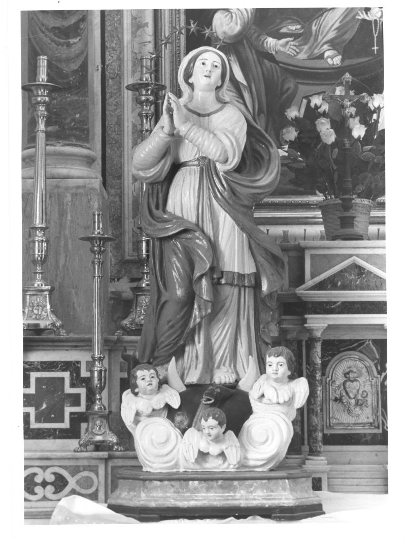 Madonna Assunta (statua, opera isolata) - bottega Italia meridionale (sec. XIX)