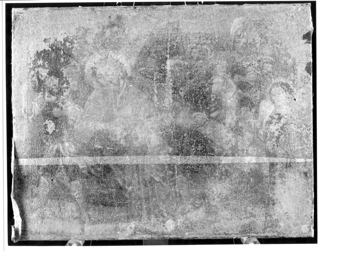 stazione VIII: Gesù consola le donne di Gerusalemme (dipinto, ciclo) - ambito Italia meridionale (sec. XIX)