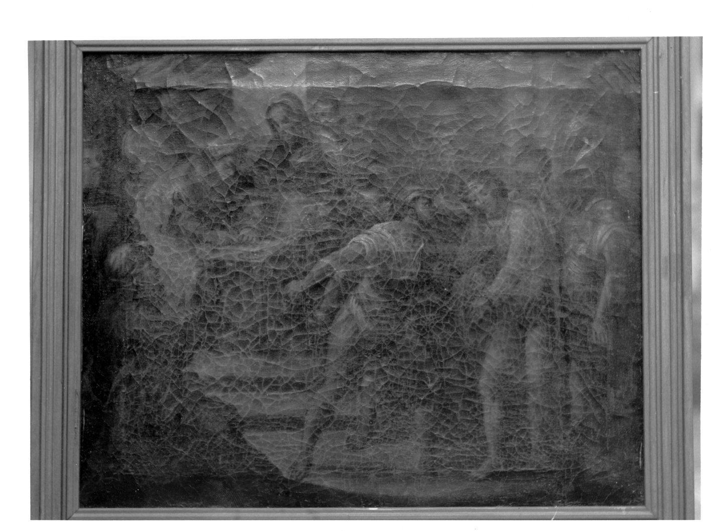 stazione I: Gesù condannato a morte (dipinto, elemento d'insieme) - ambito Italia meridionale (fine/inizio secc. XVIII/ XIX)