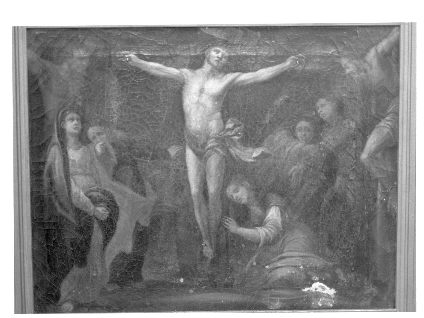 stazione XII: Gesù innalzato e morto in croce (dipinto, elemento d'insieme) - ambito Italia meridionale (fine/inizio secc. XVIII/ XIX)