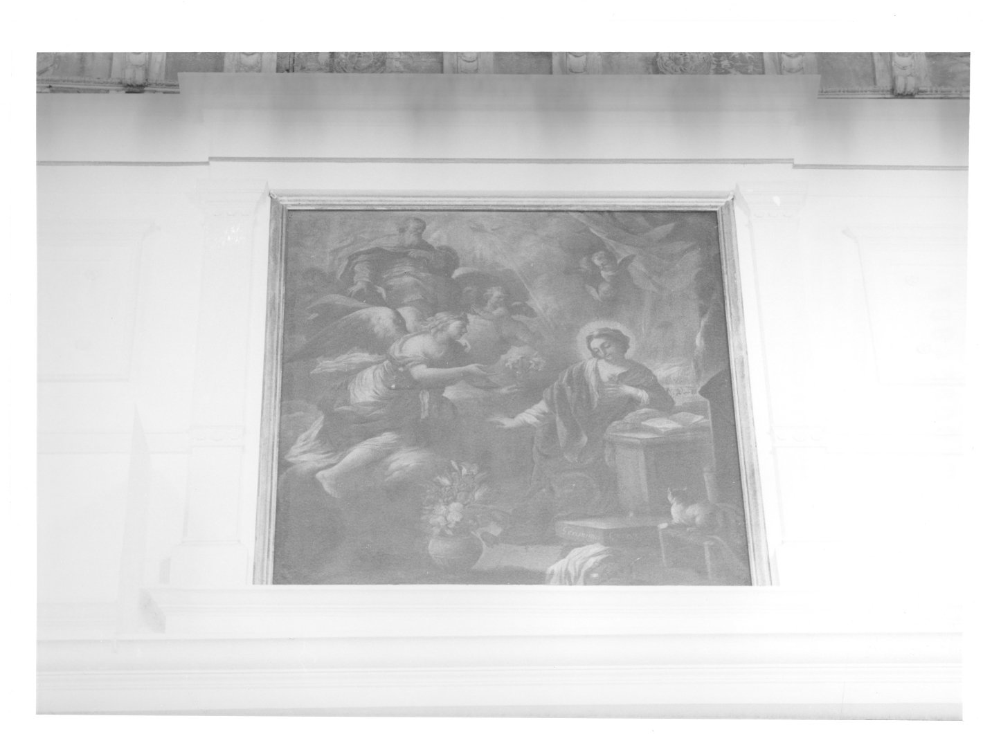 Annunciazione (dipinto) di Cenatiempo Gerolamo (fine/inizio secc. XVII/ XVIII)
