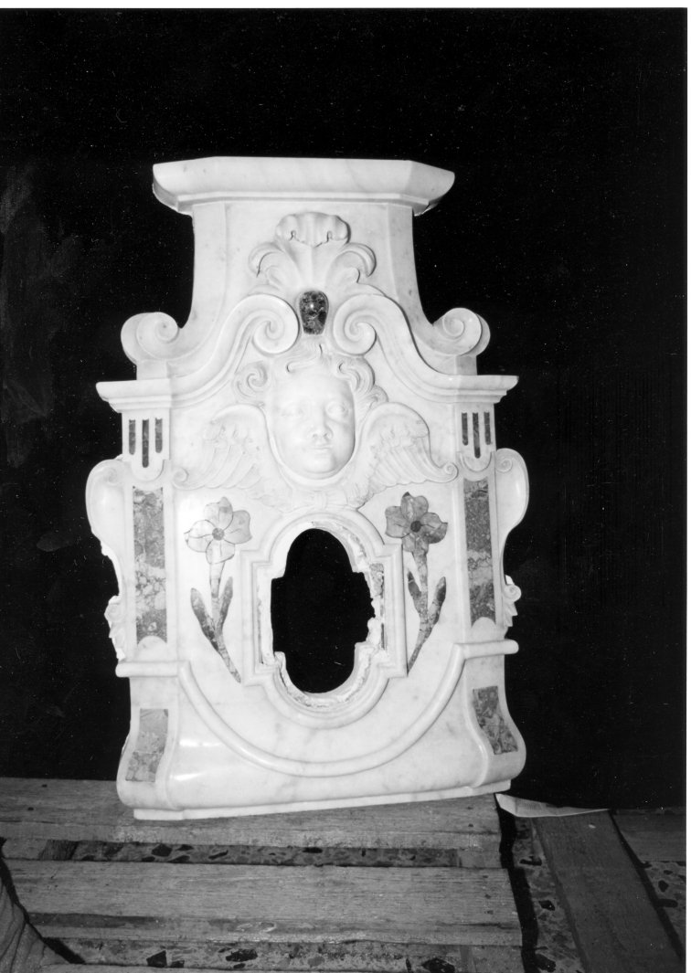tabernacolo, frammento - bottega napoletana (sec. XVIII)