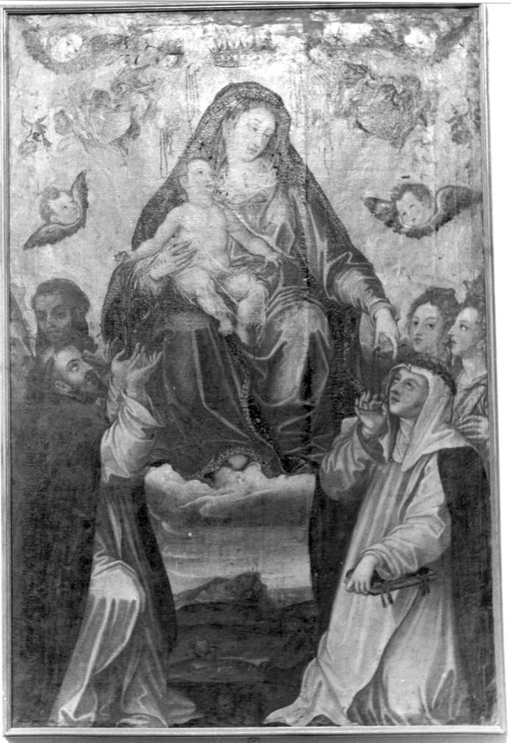 Madonna con Bambino e Santi (dipinto) - ambito salernitano (inizio sec. XVII)