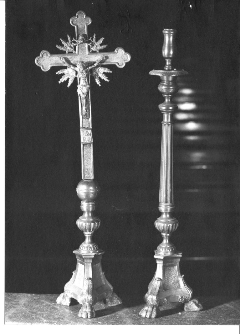 servizio d'altare, insieme - bottega napoletana (prima metà sec. XIX)