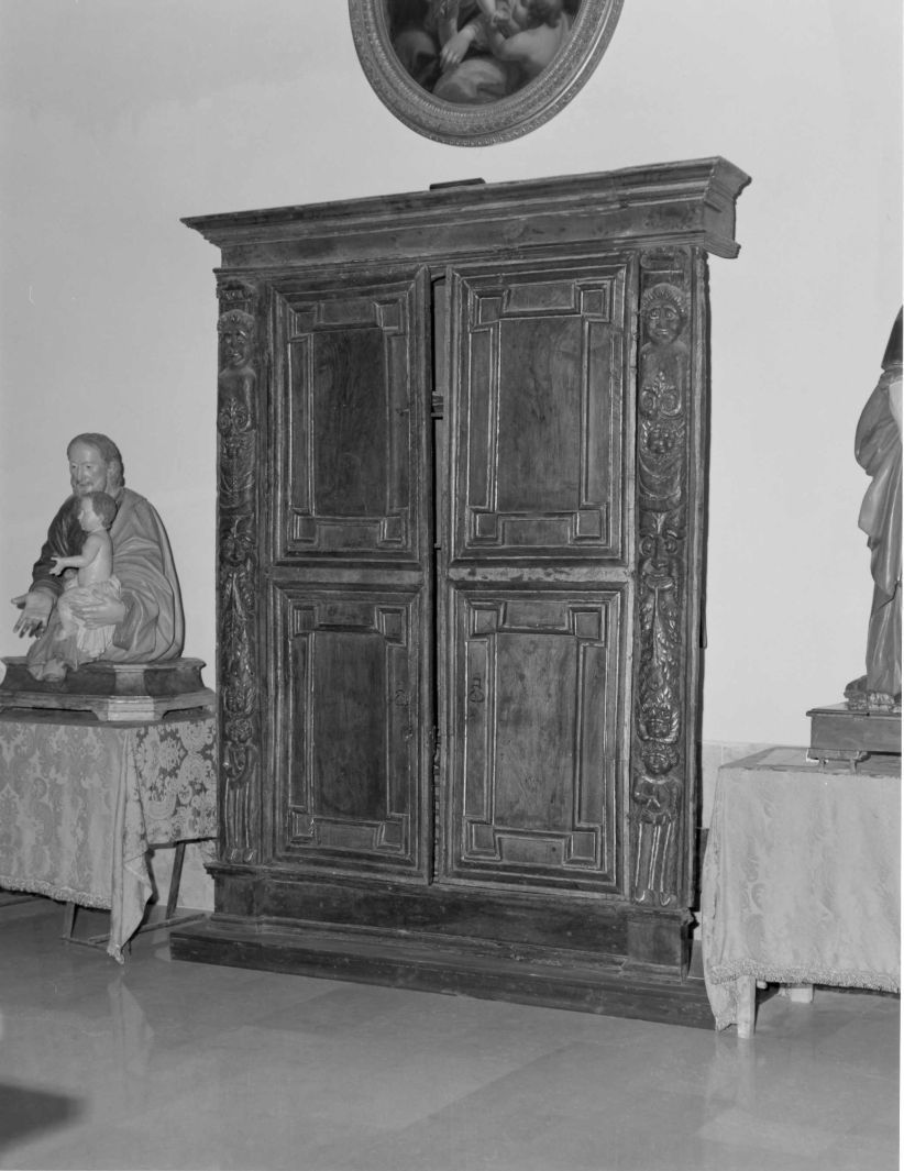 armadio per reliquiari - bottega campana (sec. XVI)