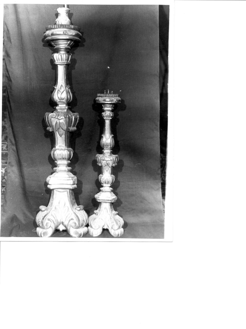 candelabro, coppia - bottega Italia meridionale (sec. XIX)