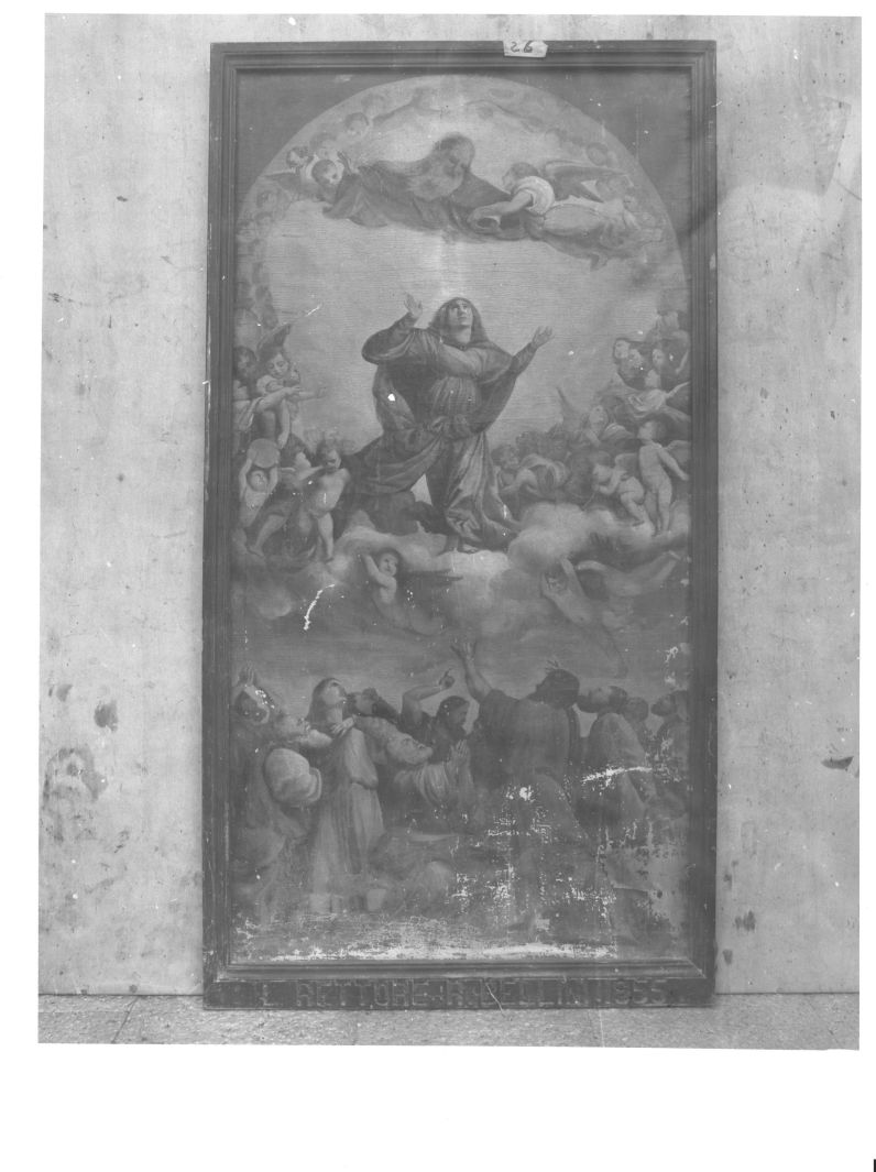 assunzione della Madonna (dipinto, opera isolata) di Metallo Angelo (primo quarto sec. XX)