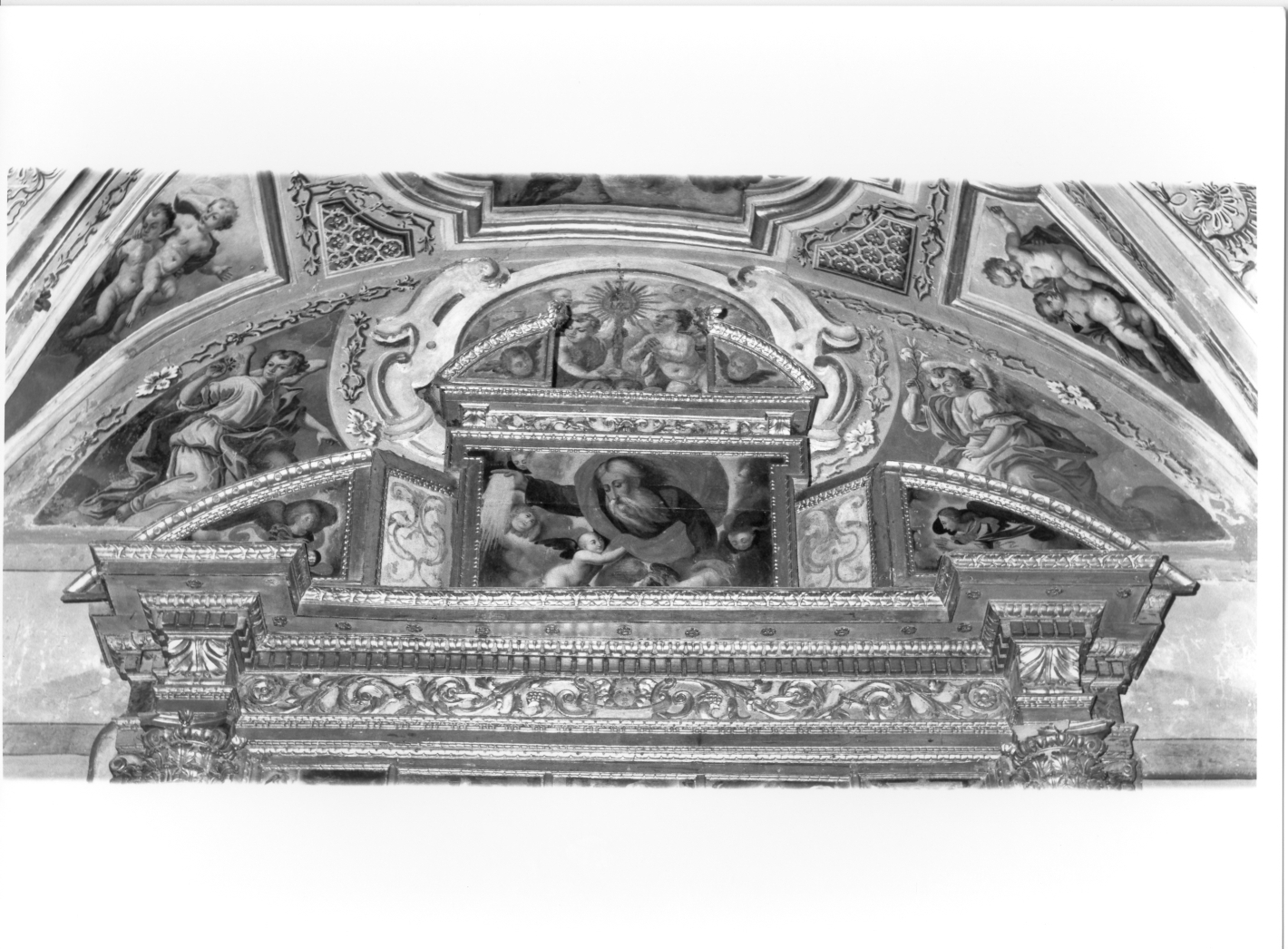 Dio creatore (dipinto) di Consulmagno Giovanvincenzo (attribuito) (sec. XVI)