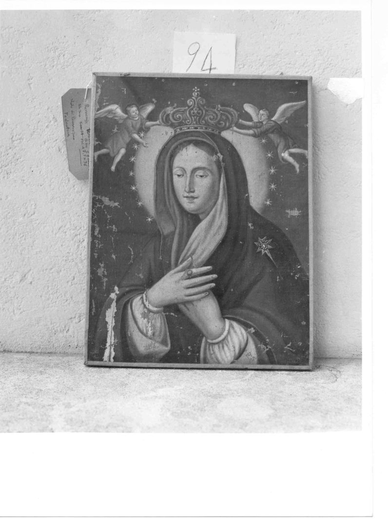 incoronazione di Maria Vergine (dipinto) - ambito campano (sec. XIX)