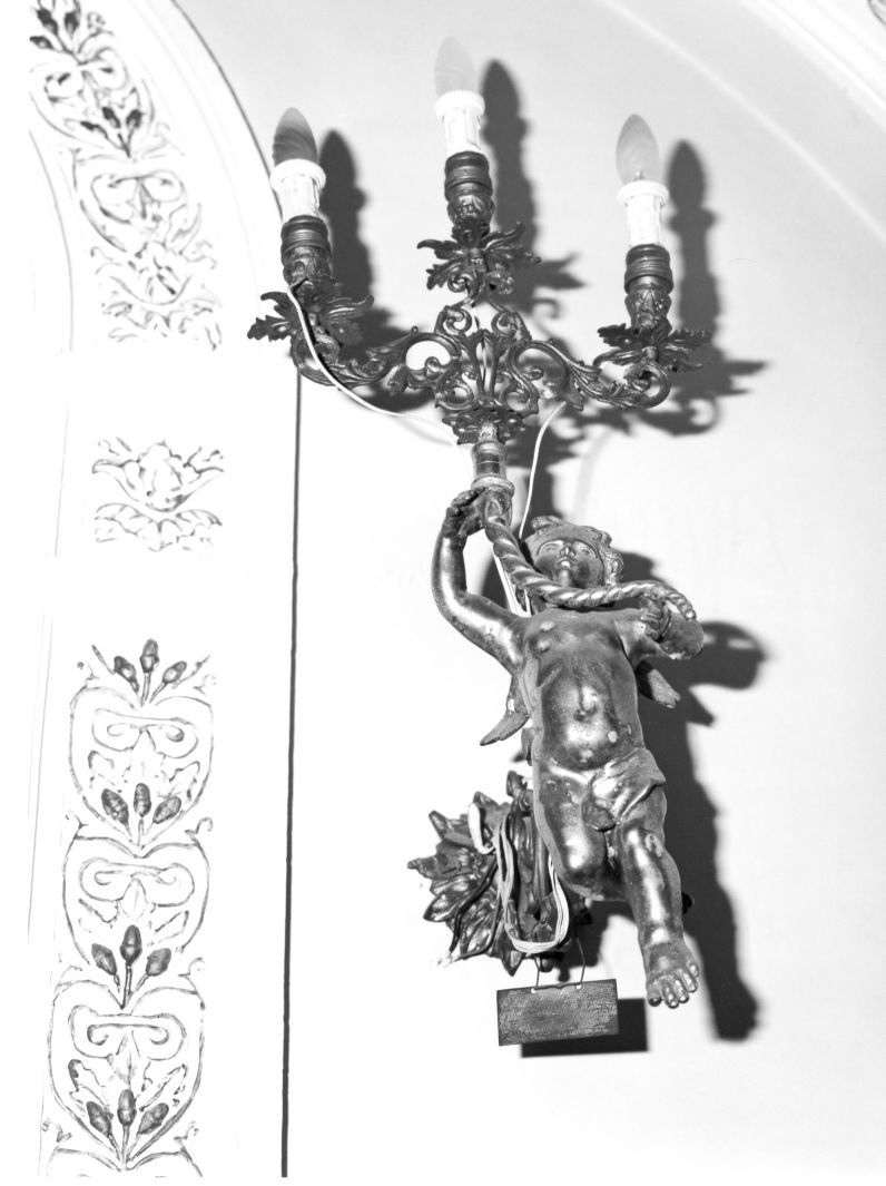 candeliere da parete, serie - bottega irpina (sec. XIX)