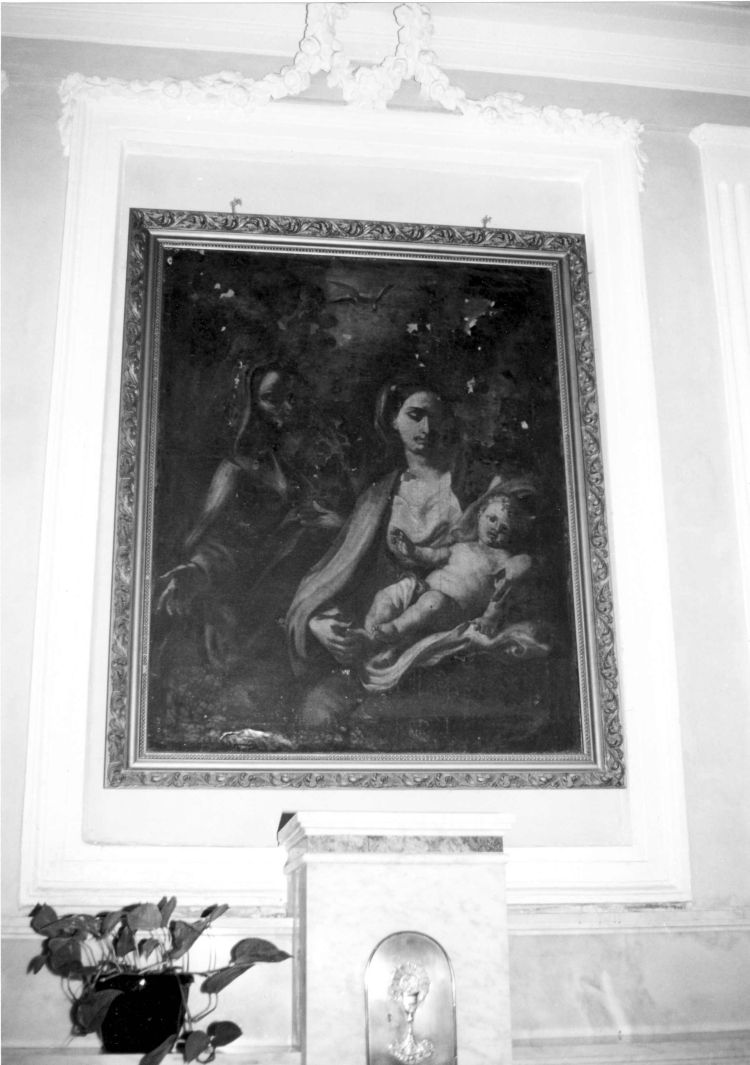 Madonna con Bambino e Sant'Anna (dipinto) di Solimena Francesco detto Abate Ciccio (maniera) (sec. XVIII)