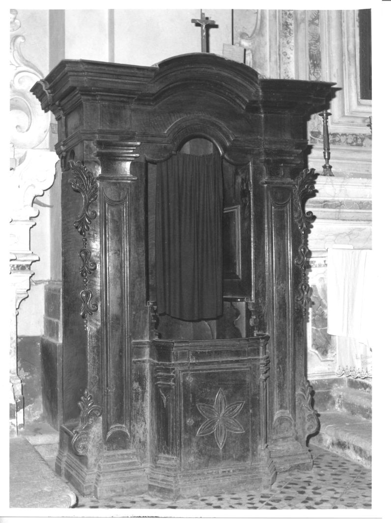 confessionale - bottega campana (seconda metà sec. XVIII)