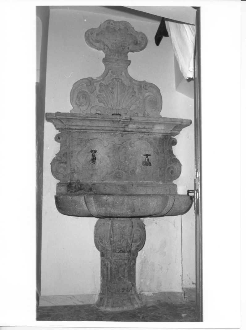 lavabo da sacrestia - bottega campana (sec. XVIII)