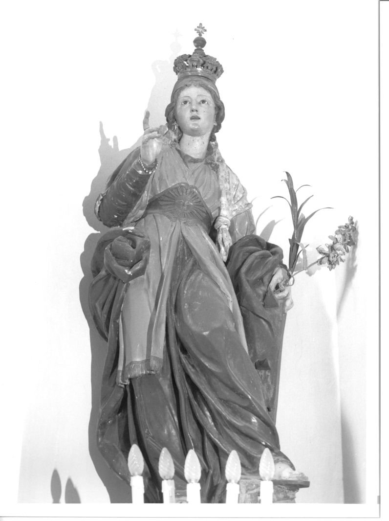 Santa Caterina d'Alessandria (statua) - bottega napoletana (fine sec. XIX)