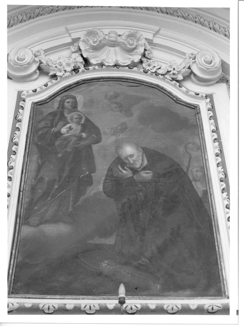 apparizione della Madonna a Sant'Alfonso Maria de Liguori (dipinto) - ambito Italia meridionale (seconda metà sec. XIX)
