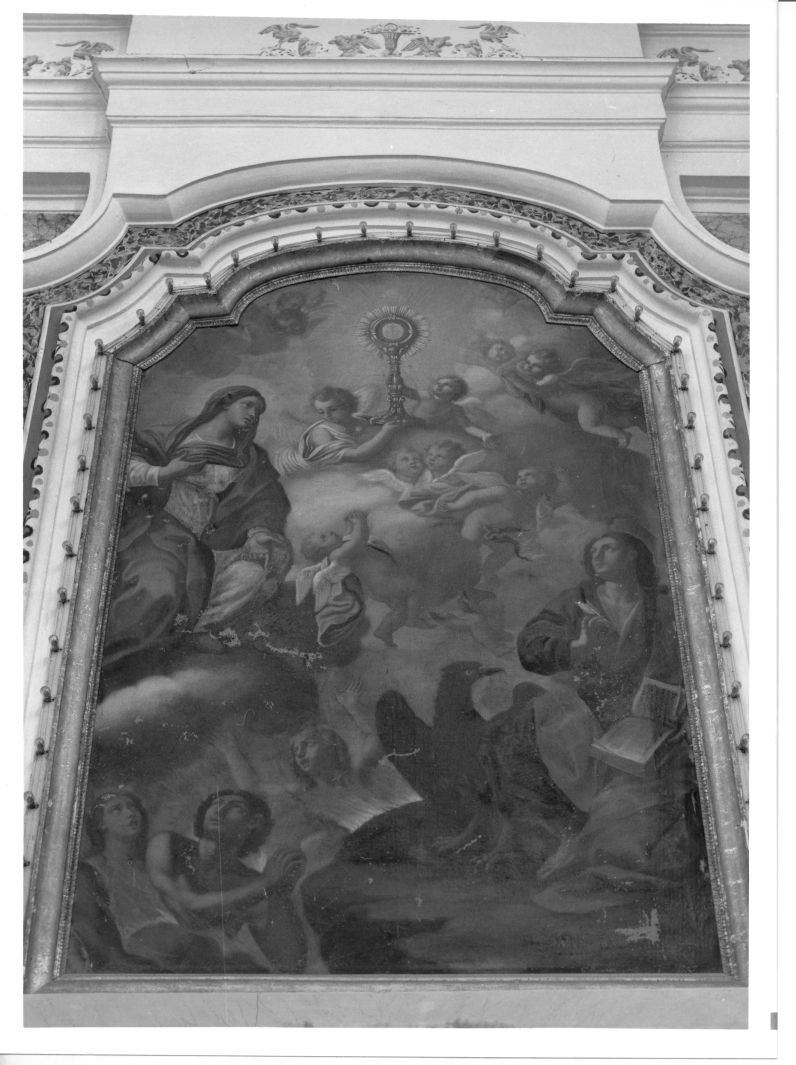anime del purgatorio invocano il Santissimo Sacramento (dipinto) - ambito Italia meridionale (fine sec. XVIII)