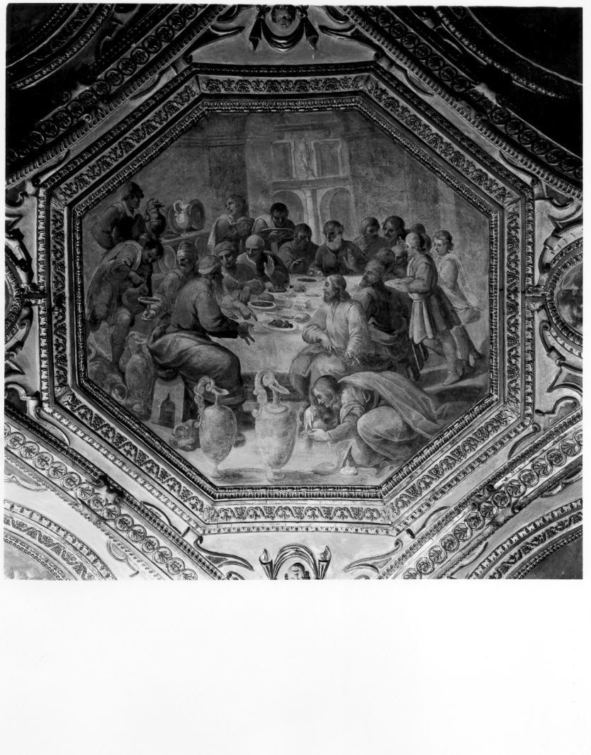 cena in casa di Simone il fariseo (dipinto, ciclo) di Corenzio Belisario (sec. XVII)