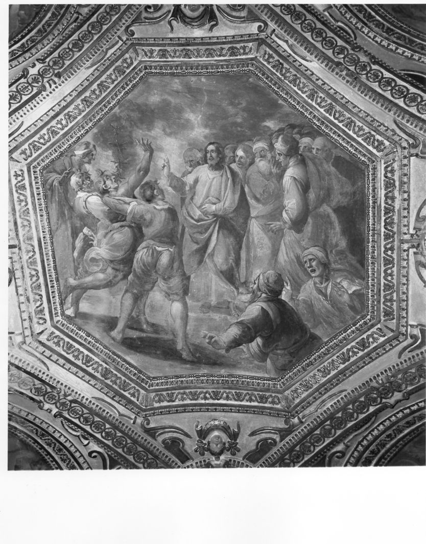 Cristo guarisce l'indemoniato muto (dipinto, ciclo) di Corenzio Belisario (sec. XVII)