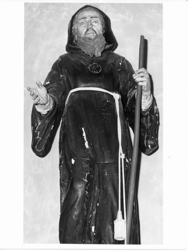 San Francesco di Paola (statua) - bottega cilentana (sec. XVIII)