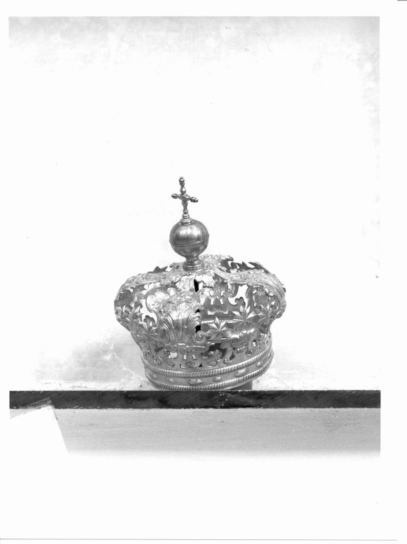 corona da statua, elemento d'insieme - bottega napoletana (sec. XIX)