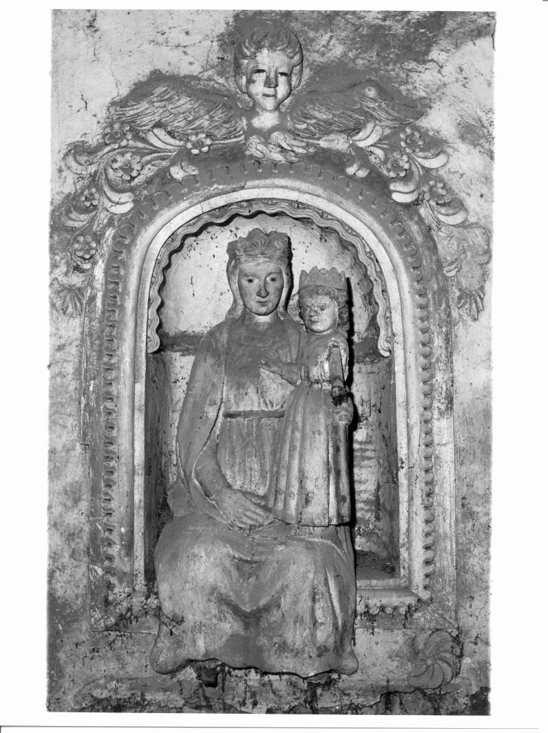 Madonna con Bambino (edicola) - bottega cilentana (secc. XVI/ XVIII)