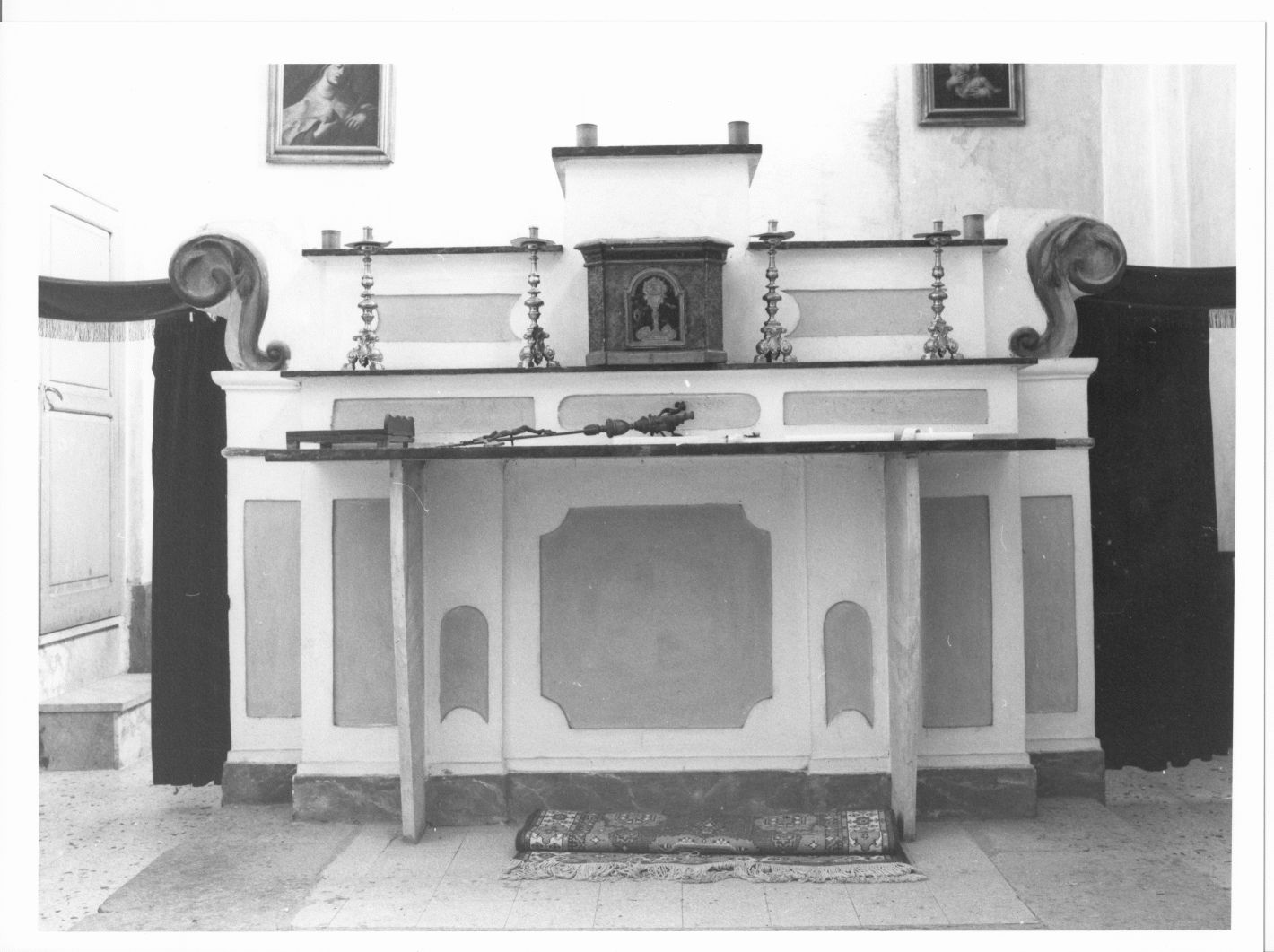 altare maggiore, insieme - bottega campana (sec. XVIII)