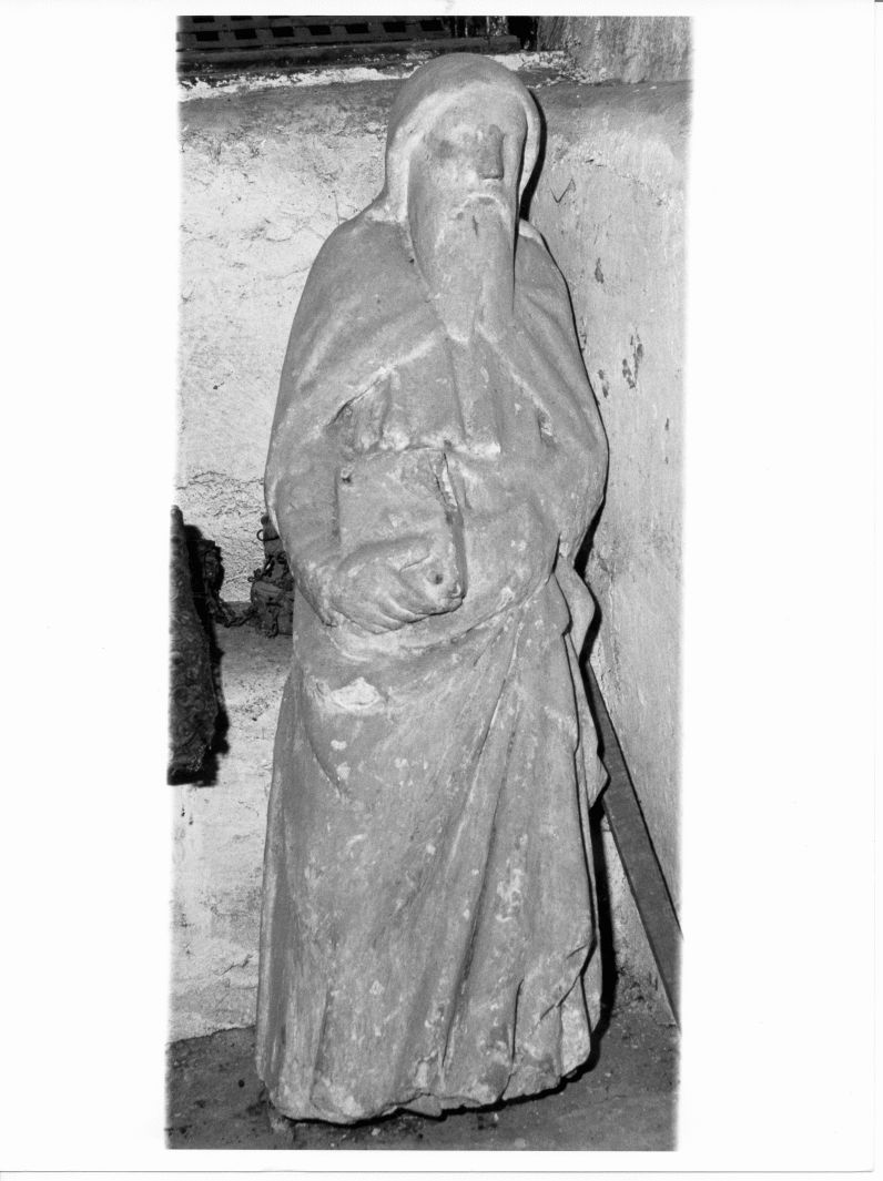 Sant'Antonio Abate (scultura) - bottega cilentana (sec. XV)