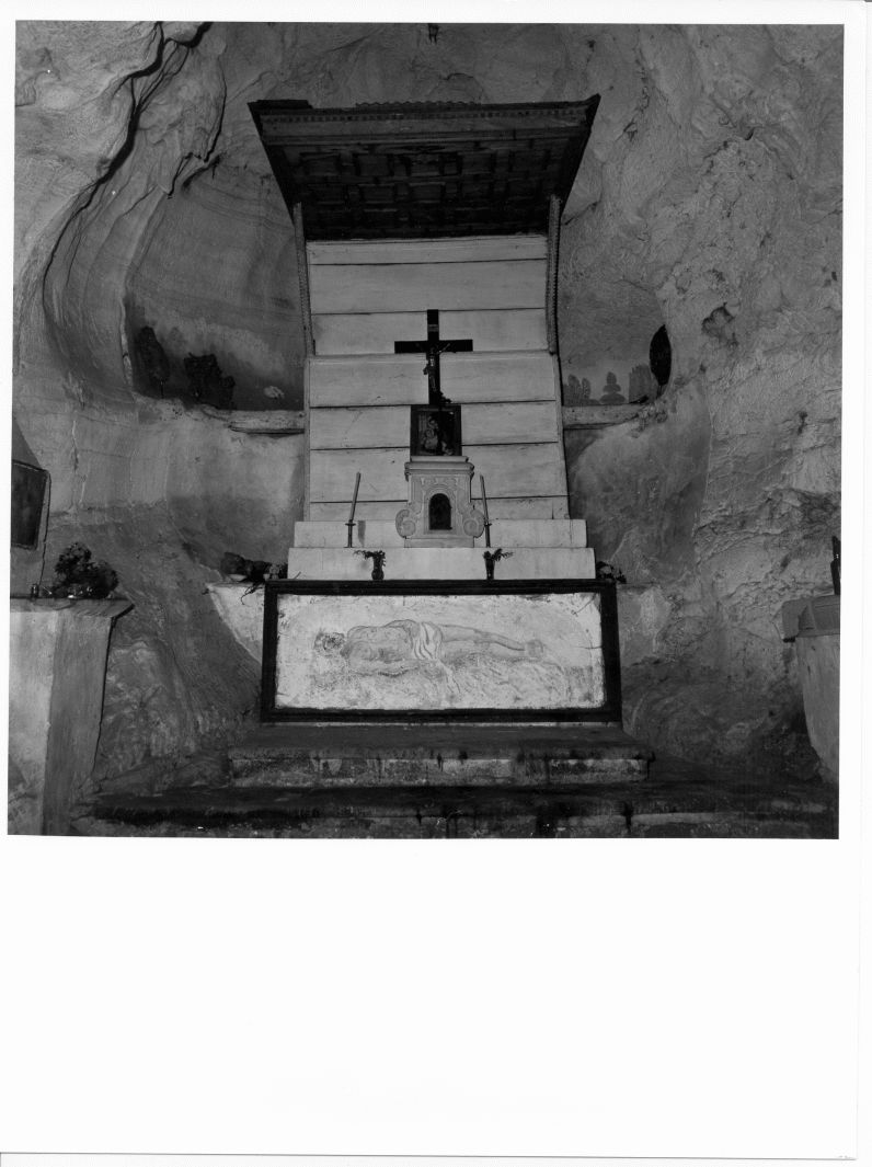 Cristo morto (altare) - bottega campana (sec. XVII)