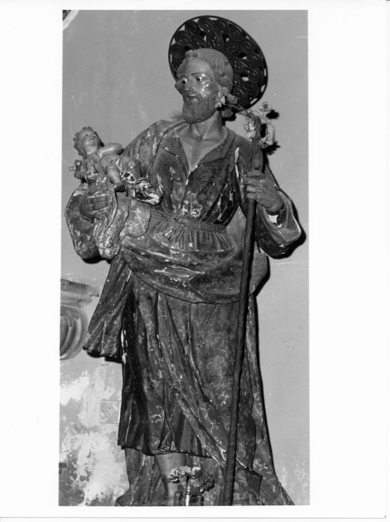 San Giuseppe e Gesù Bambino (statua) - bottega napoletana (sec. XVIII)