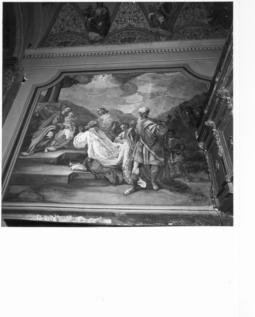 adorazione dei Re Magi (dipinto) di Solimena Francesco detto Abate Ciccio (scuola) (sec. XVIII)