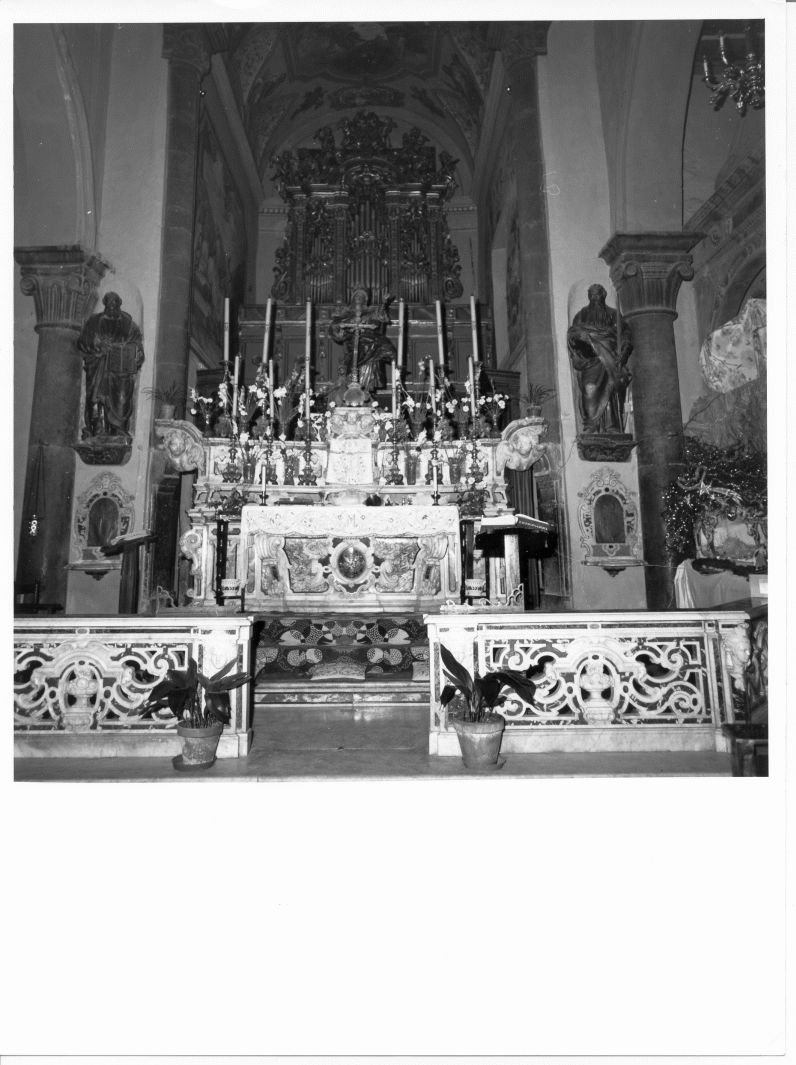 altare maggiore, insieme - bottega napoletana (sec. XVIII)