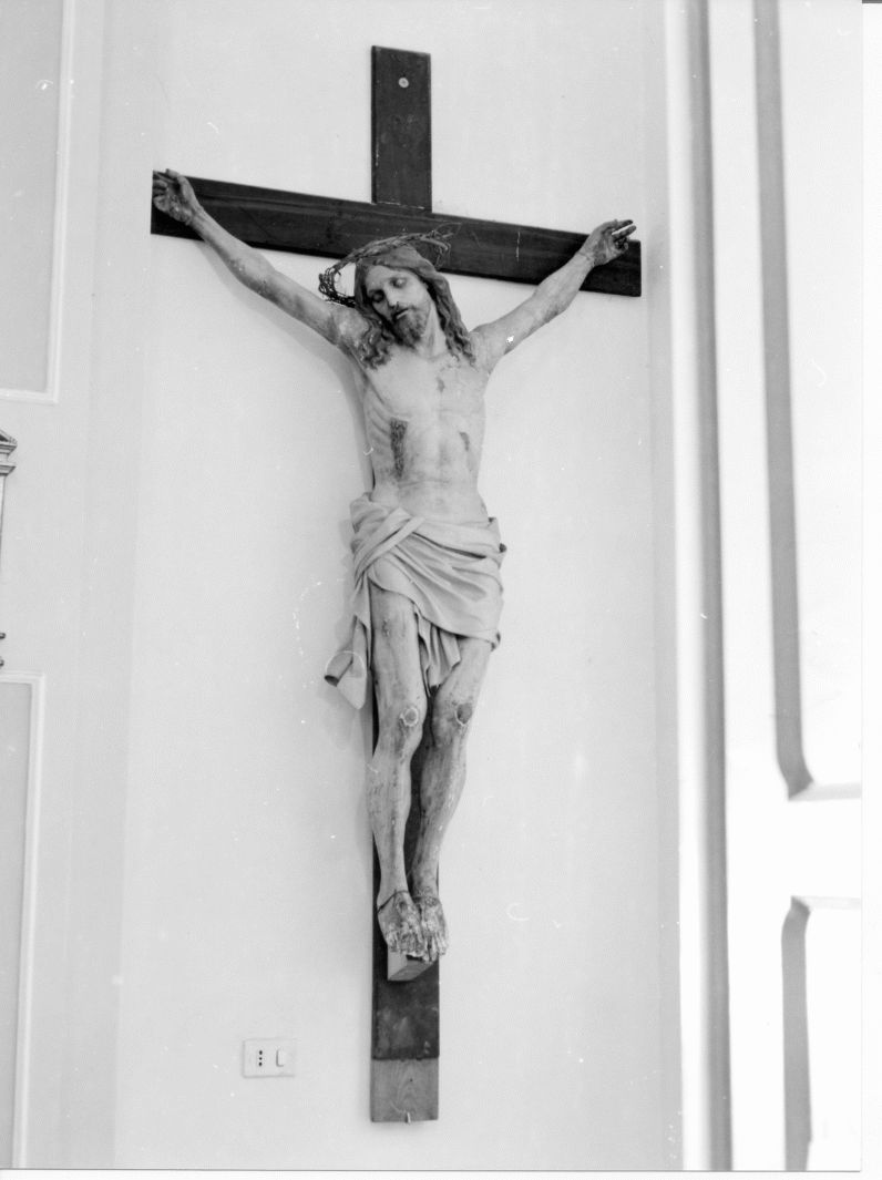 Cristo crocifisso (crocifisso, opera isolata) - bottega campana (prima metà sec. XX)