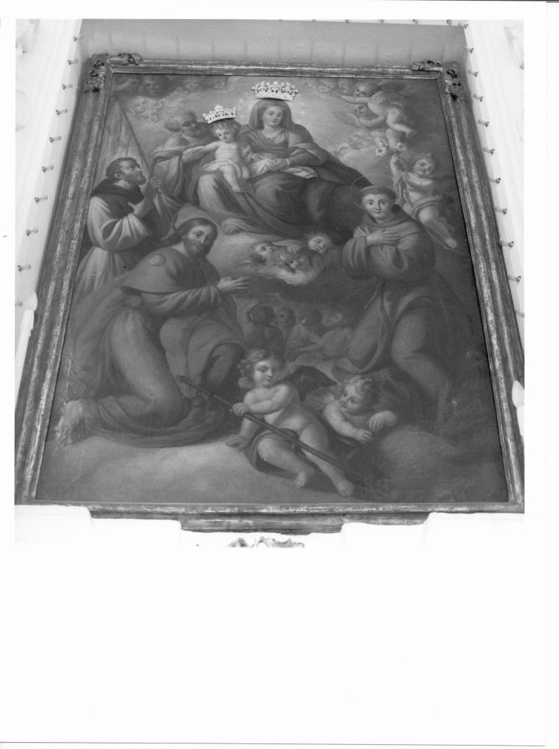 Madonna con Bambino e Santi (dipinto, opera isolata) - ambito Italia meridionale (fine/inizio secc. XVIII/ XIX)