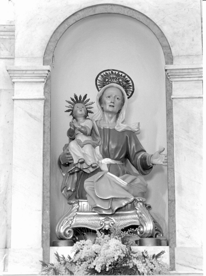 Maria Vergine bambina e Sant'Anna (scultura) - bottega napoletana (sec. XVIII)