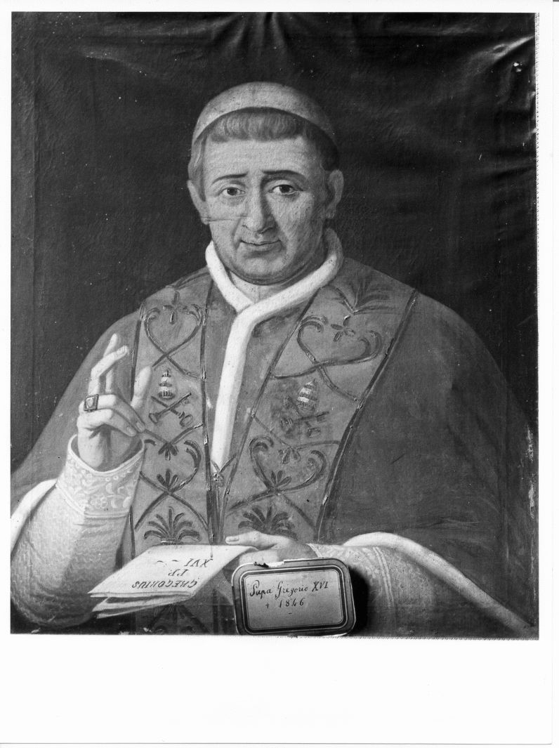 ritratto di papa Gregorio XVI (dipinto, opera isolata) - ambito campano (sec. XIX)