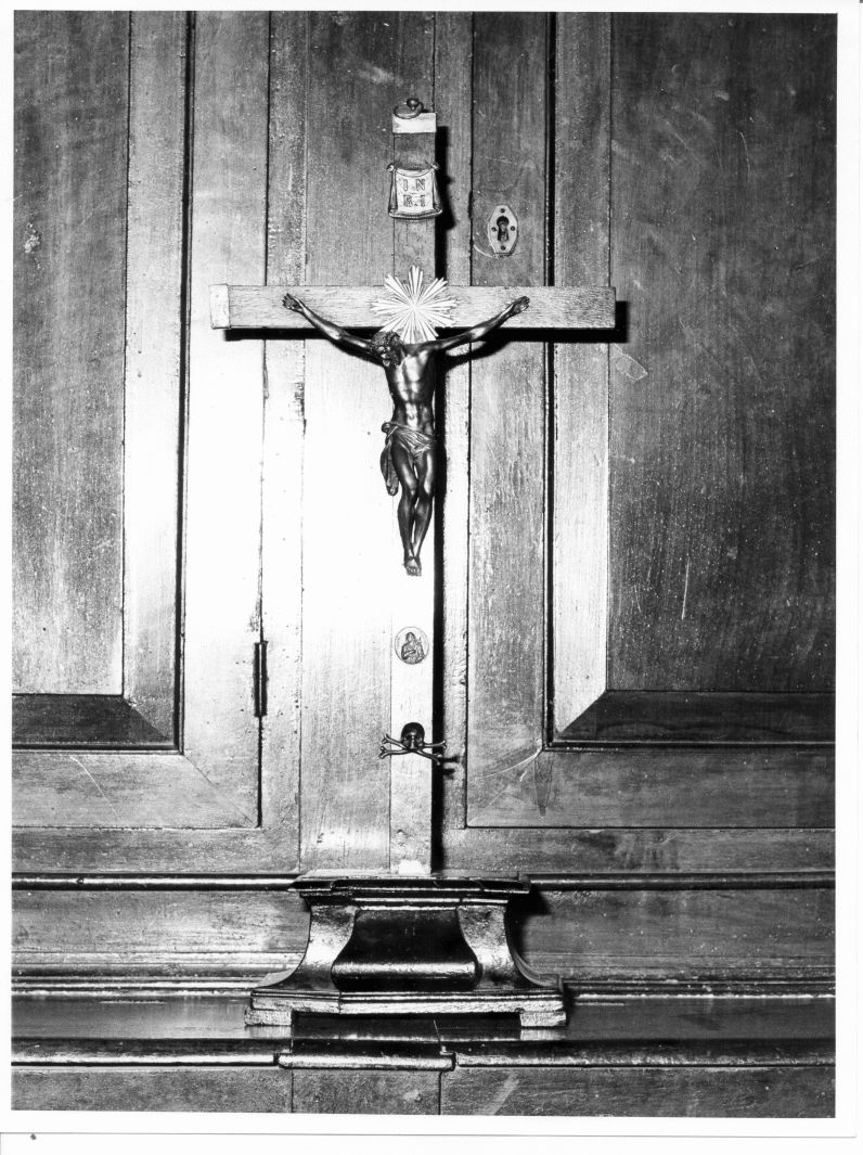 Cristo crocifisso (crocifisso, opera isolata) - bottega campana (sec. XIX)