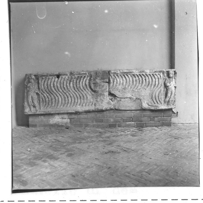 sarcofago, frammento - bottega campana (secc. III/ IV)