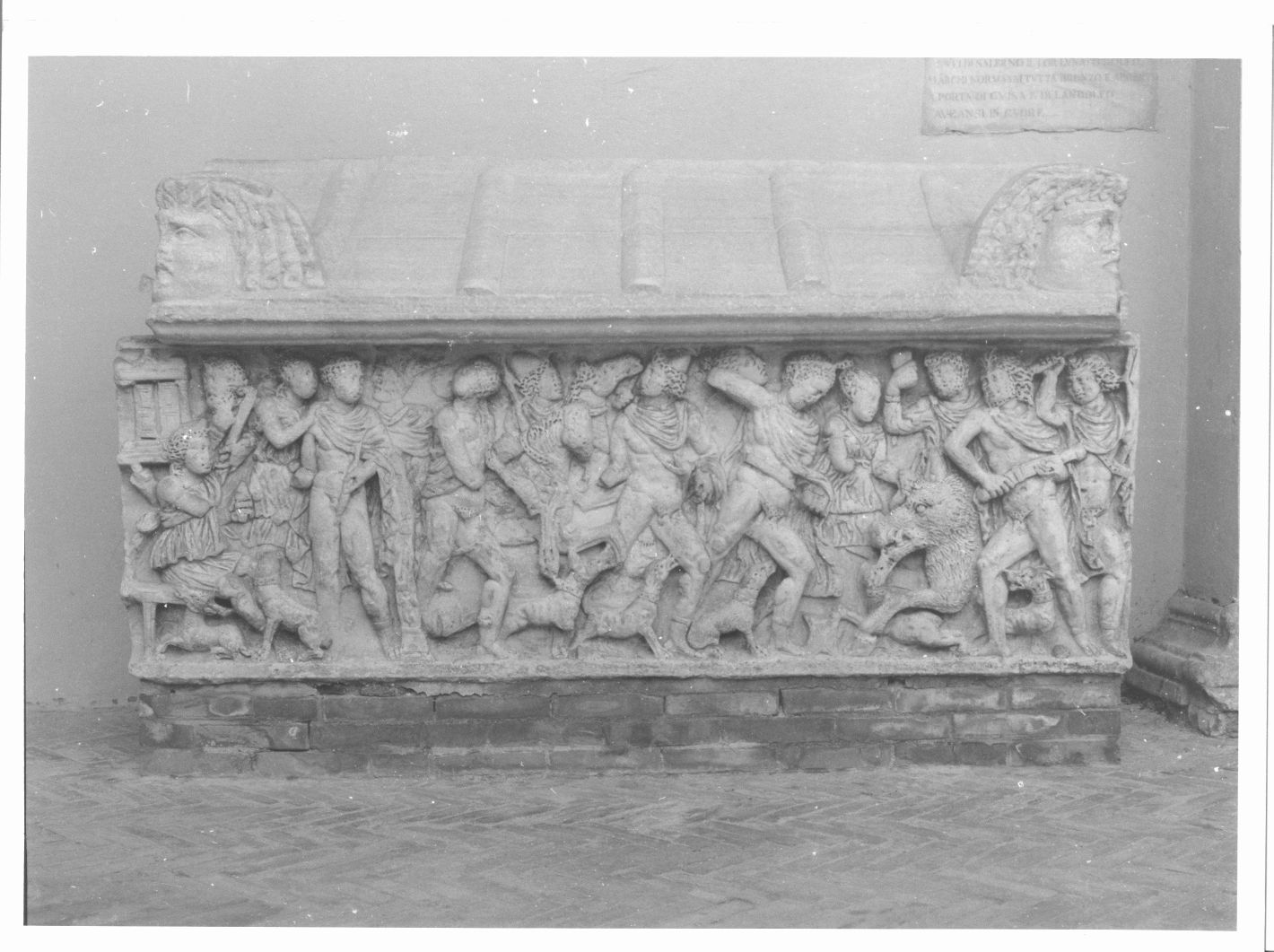 coperchio di sarcofago - bottega campana (secc. III/ IV)