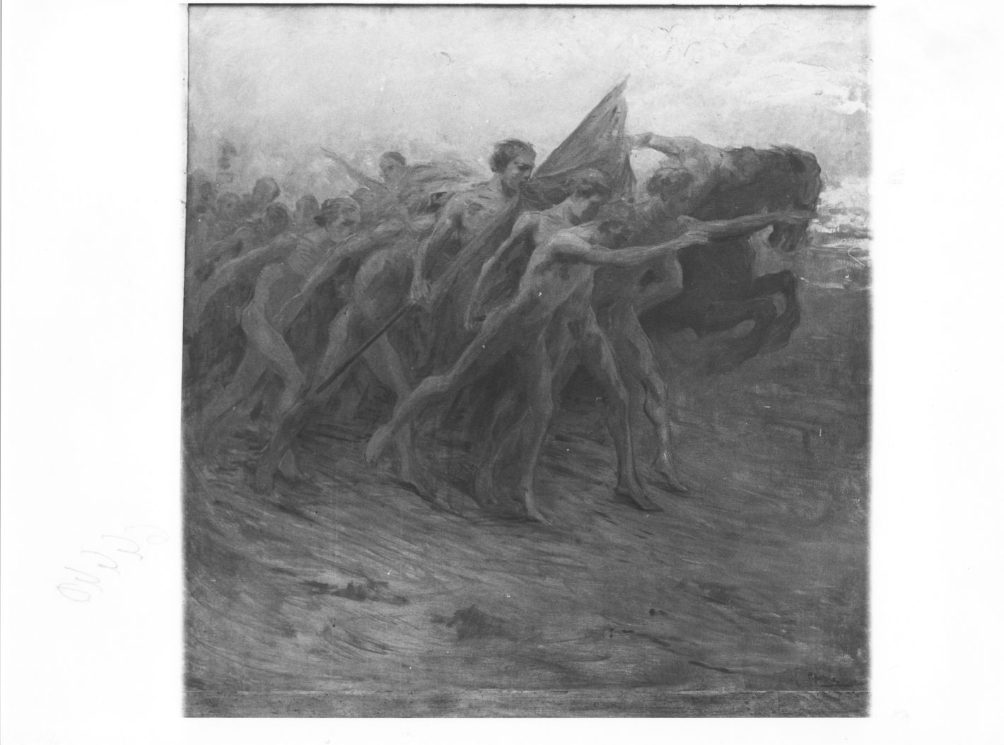 allegoria della guerra (dipinto) di Avallone Pasquale (prima metà sec. XX)