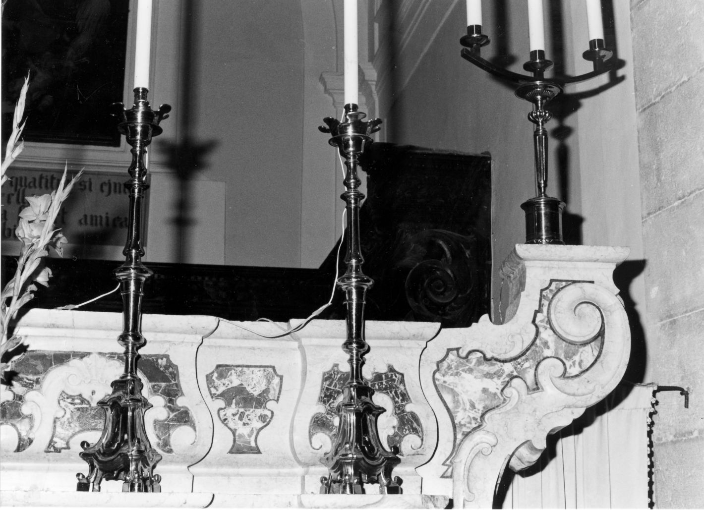 candeliere, serie - bottega campana (sec. XIX)