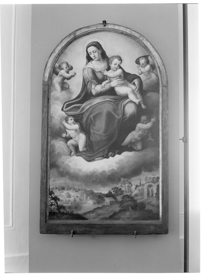 Madonna con Bambino (dipinto) di Negroni Pietro detto Zingarello (scuola) (sec. XVI)