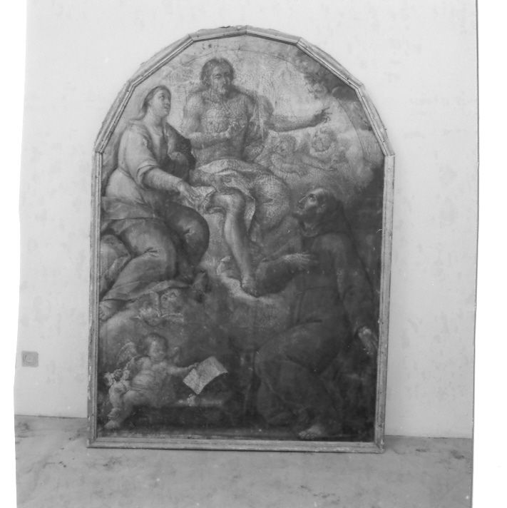 visione di San Francesco d'Assisi alla Porziuncola (dipinto) - ambito Italia meridionale (sec. XVIII)