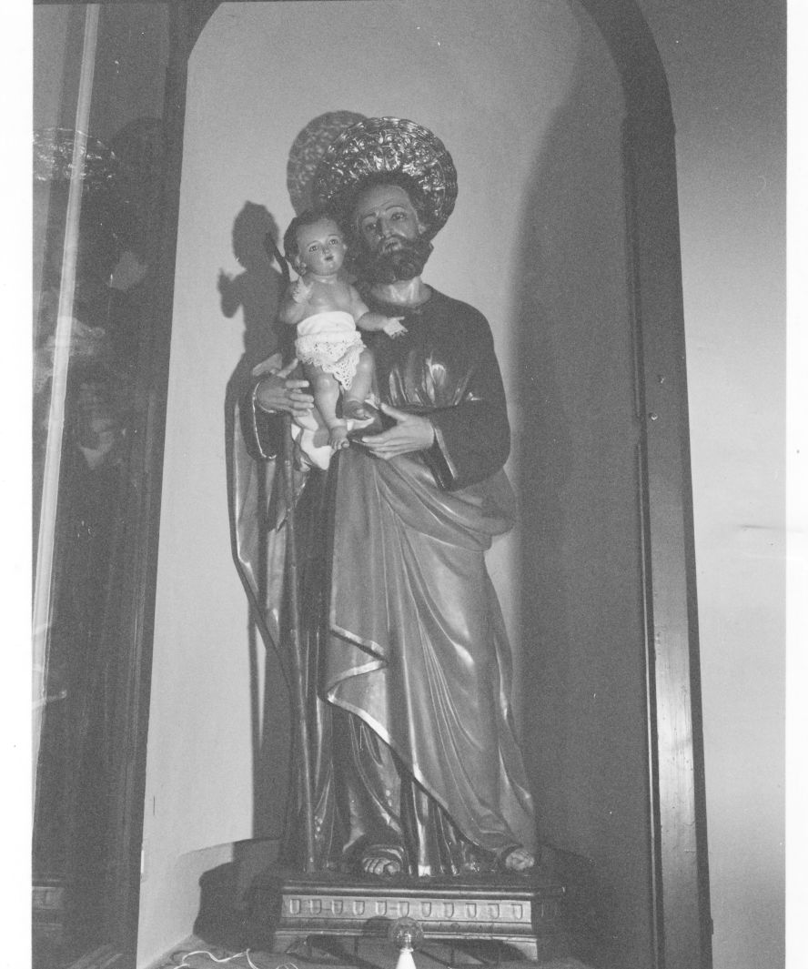 San Giuseppe e Gesù Bambino (statua) - bottega campana (sec. XIX)